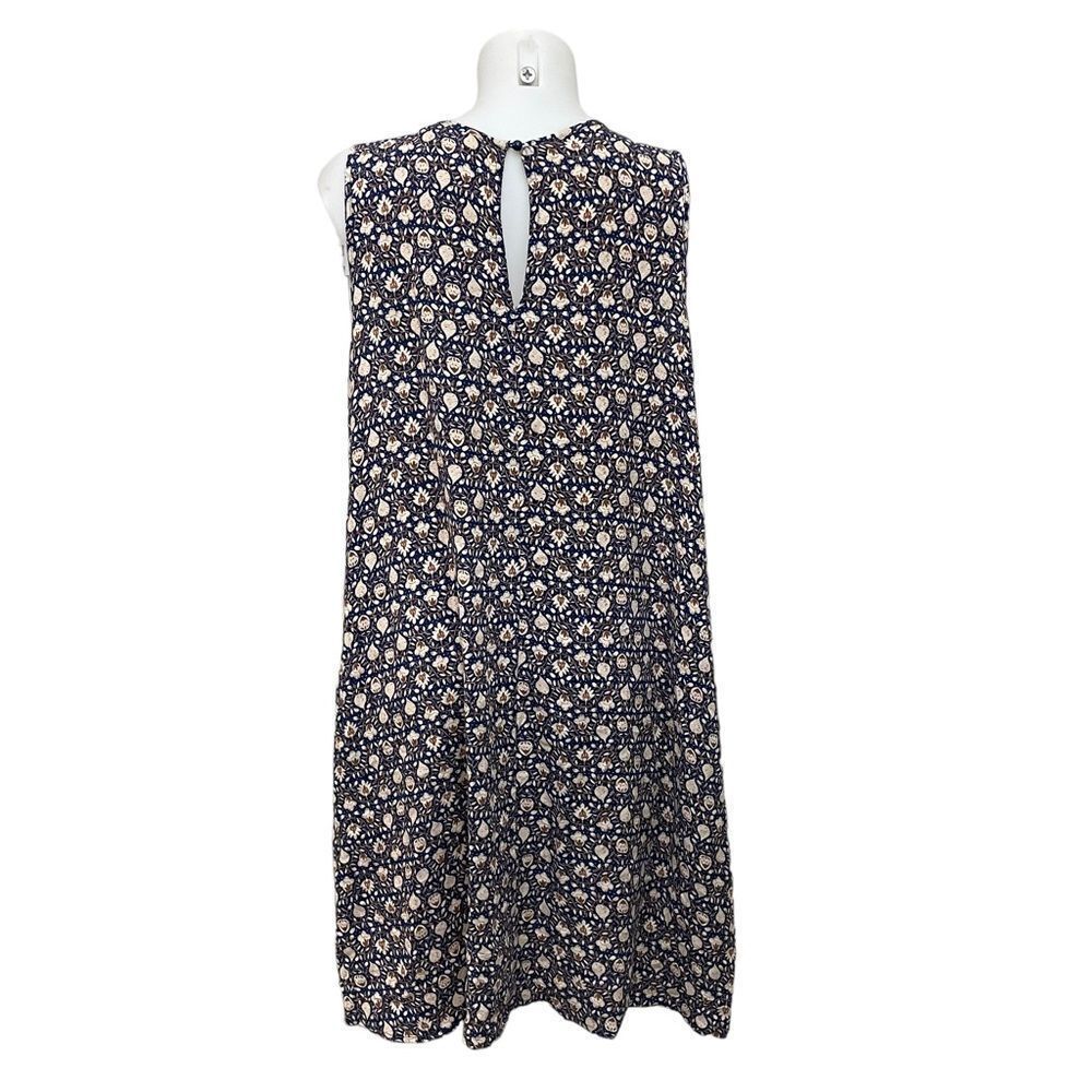 SEA NEW YORK Floral Peekaboo Lace Neckline Sleeveless Shift Sundress sz 10 - Picture 4 of 9